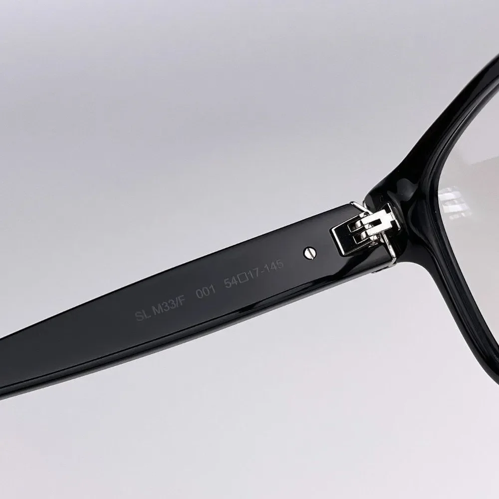 Saint Laurent SLM33/F 001 BRAND NEW Eyeglasses Cat Eye Black Women